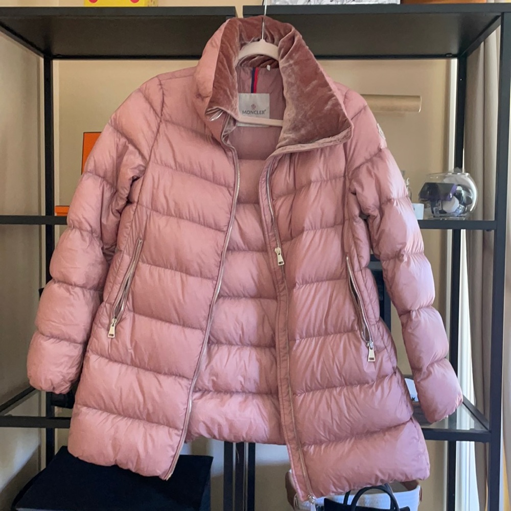 moncler pink jacket size 1